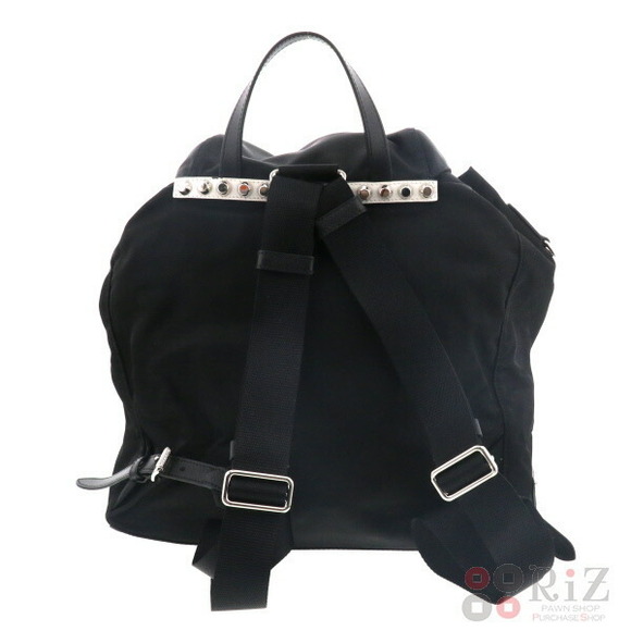 PRADA Studded Backpack Rucksack Daypack Bag Rucksack Daypack Black main image 0